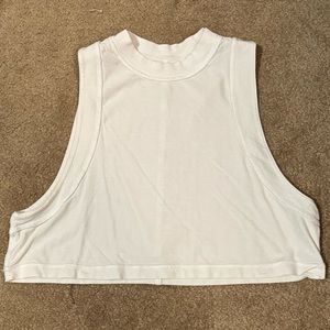 Lululemon White Muscle Tank
